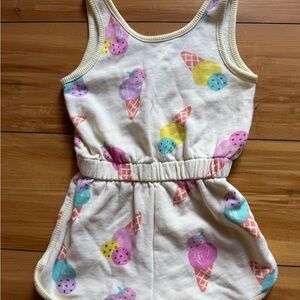 Zara Kids Plush Palm Tree Jumpsuit